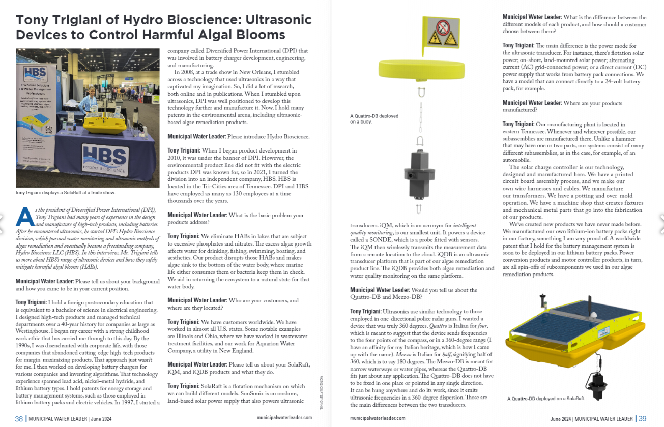 Municipal Water Leader Article